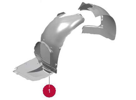 Front Wheel Well Liner - Front Portion : Suncoast Porsche Parts